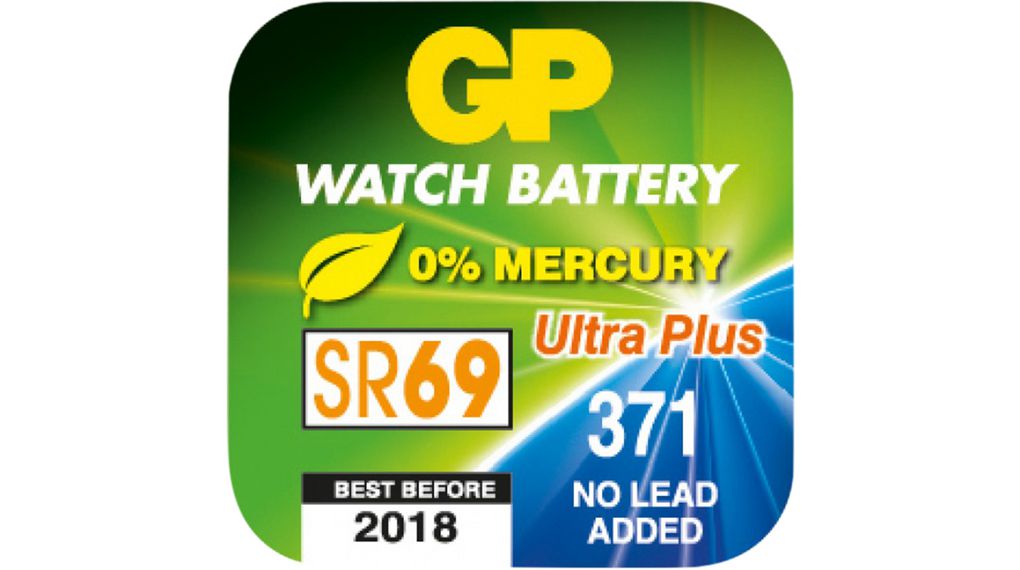 Knopfzellen-Batterie, Silberoxid, SR69, 1.55V